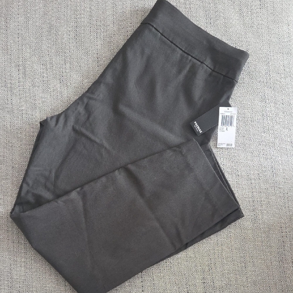 Premise Drk Green Pull On Dress Pants